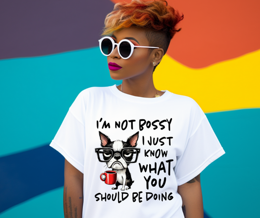 I'm Not Bossy" Graphic Tee image 0