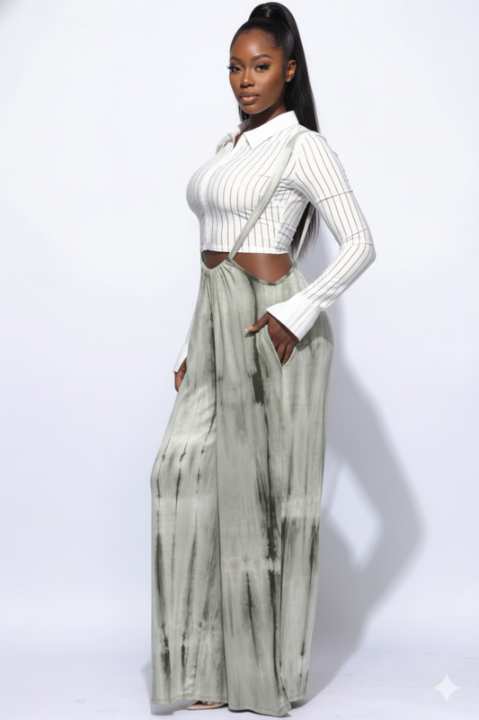 Drawstring Baggy Jumpsuit