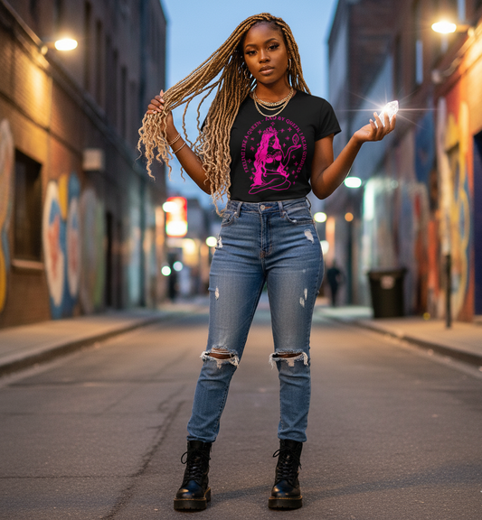 Crystal Empress -  Women’s Tri-Blend Tee - Infused with Rose Quartz