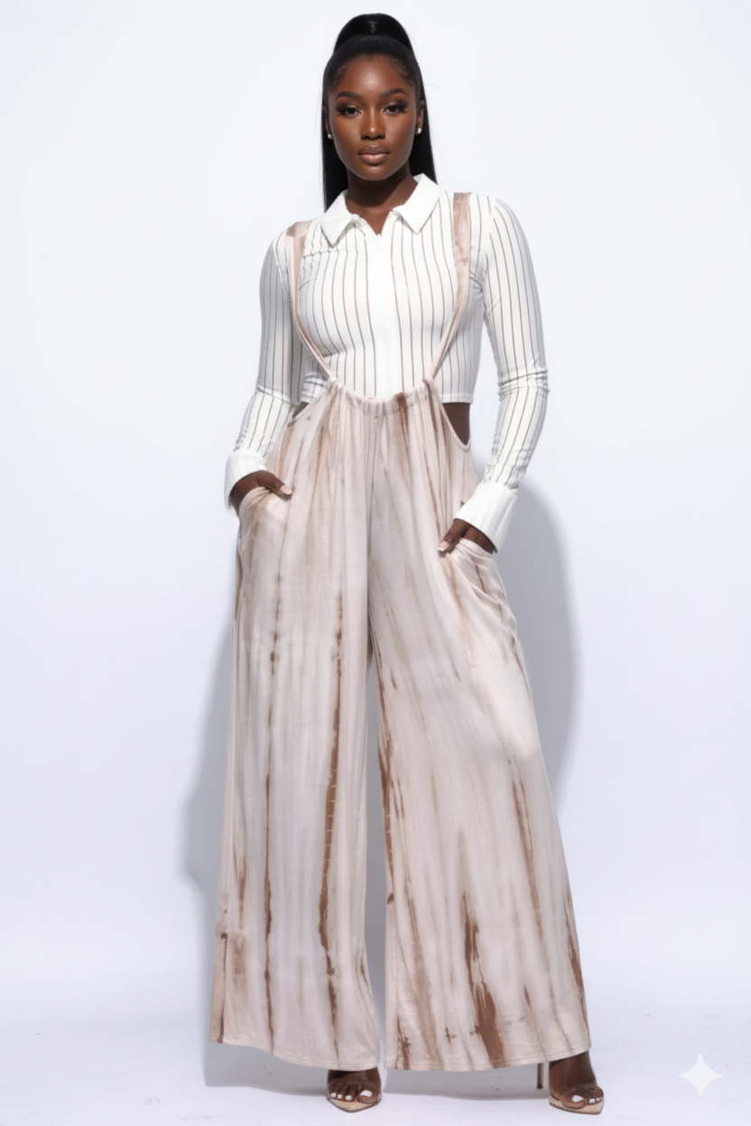 Drawstring Baggy Jumpsuit