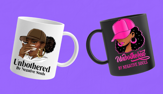 Unbothered Queen Mug | Motivational Black Woman Coffee Cup